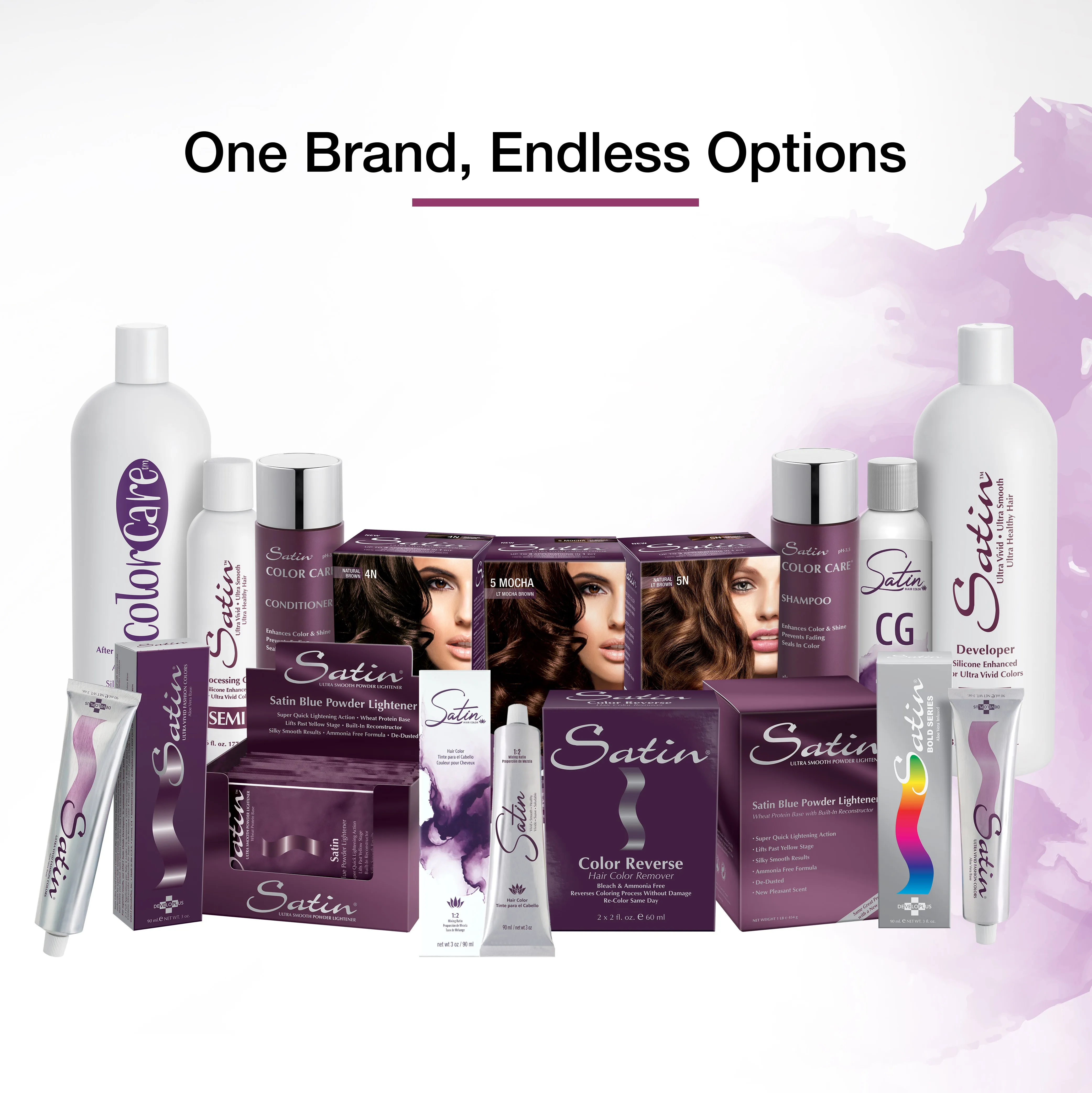 Satin Hair Color Copper Violet Brown (7CV)