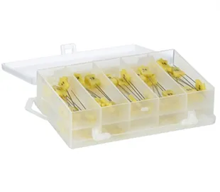 SEW EASY  SAFETY PINS - NUMBERED PINS 11-20 - DECORATIVE NUMBERED PINS - BOX OF 100PCS (10 OF EACH)