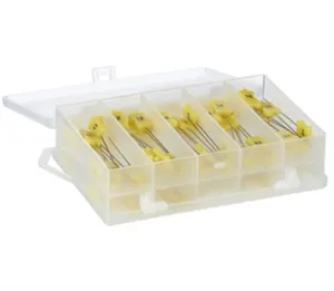SEW EASY  SAFETY PINS - NUMBERED PINS 11-20 - DECORATIVE NUMBERED PINS - BOX OF 100PCS (10 OF EACH)