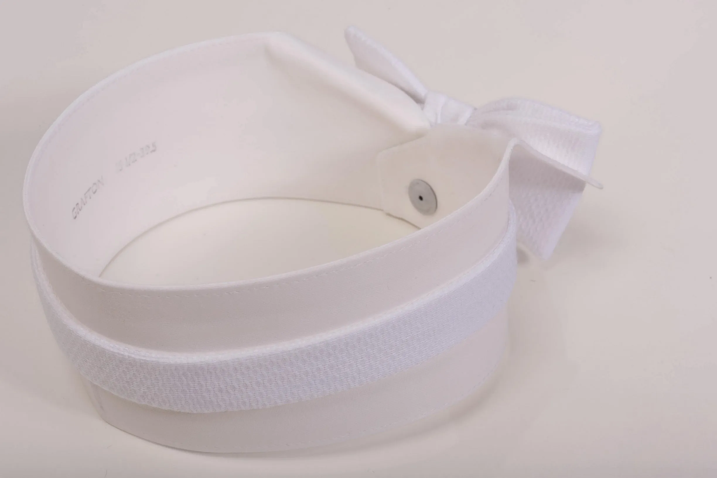 Small White Single-End Marcella Pique Bow Tie