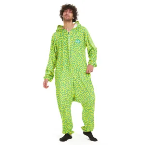 Snuggs Blanket Onesie Green Doodles