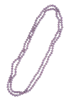 Southern Grace Women's Purple Double Wrap Beaded Necklace