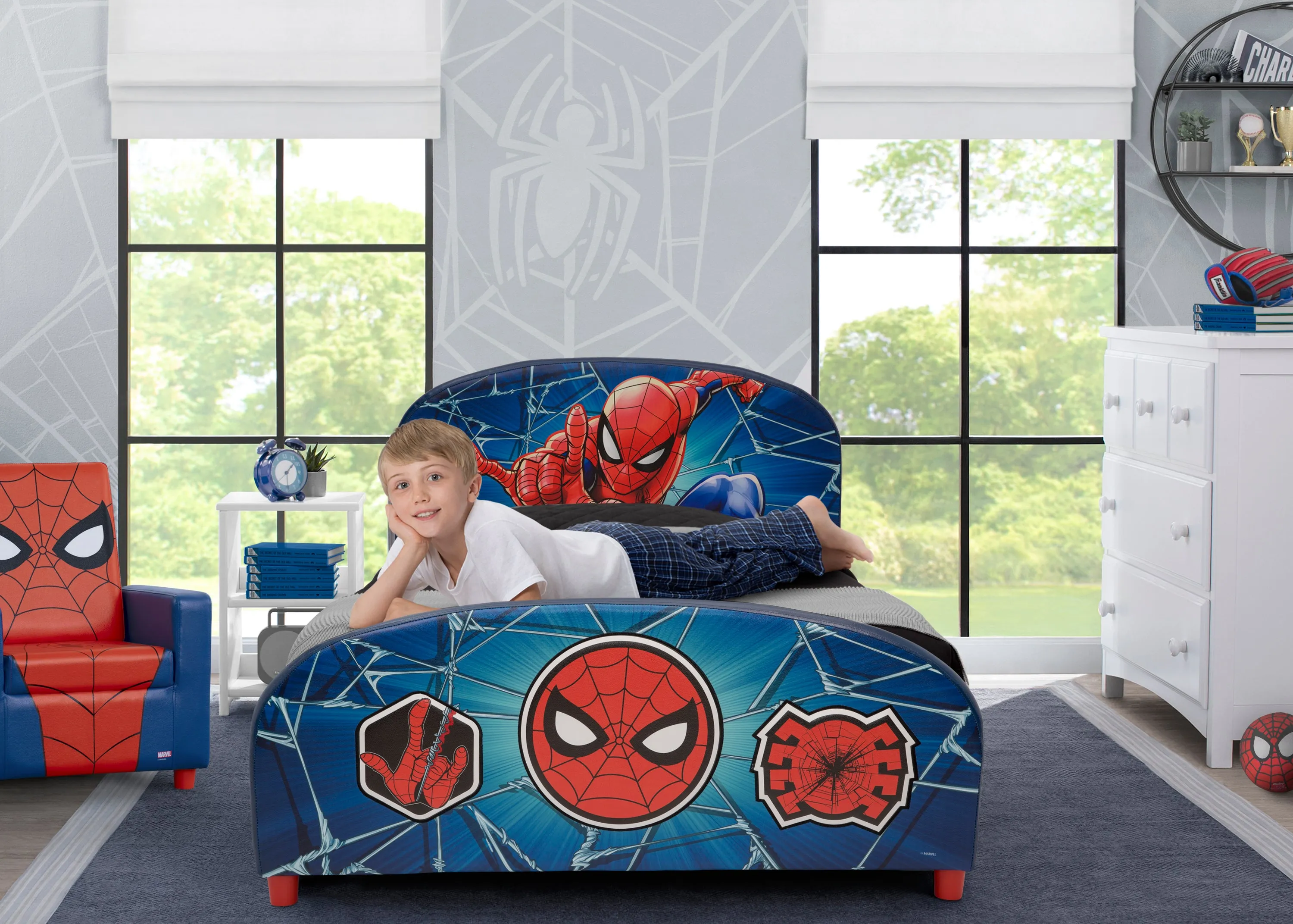 Spider-Man Upholstered Twin Bed
