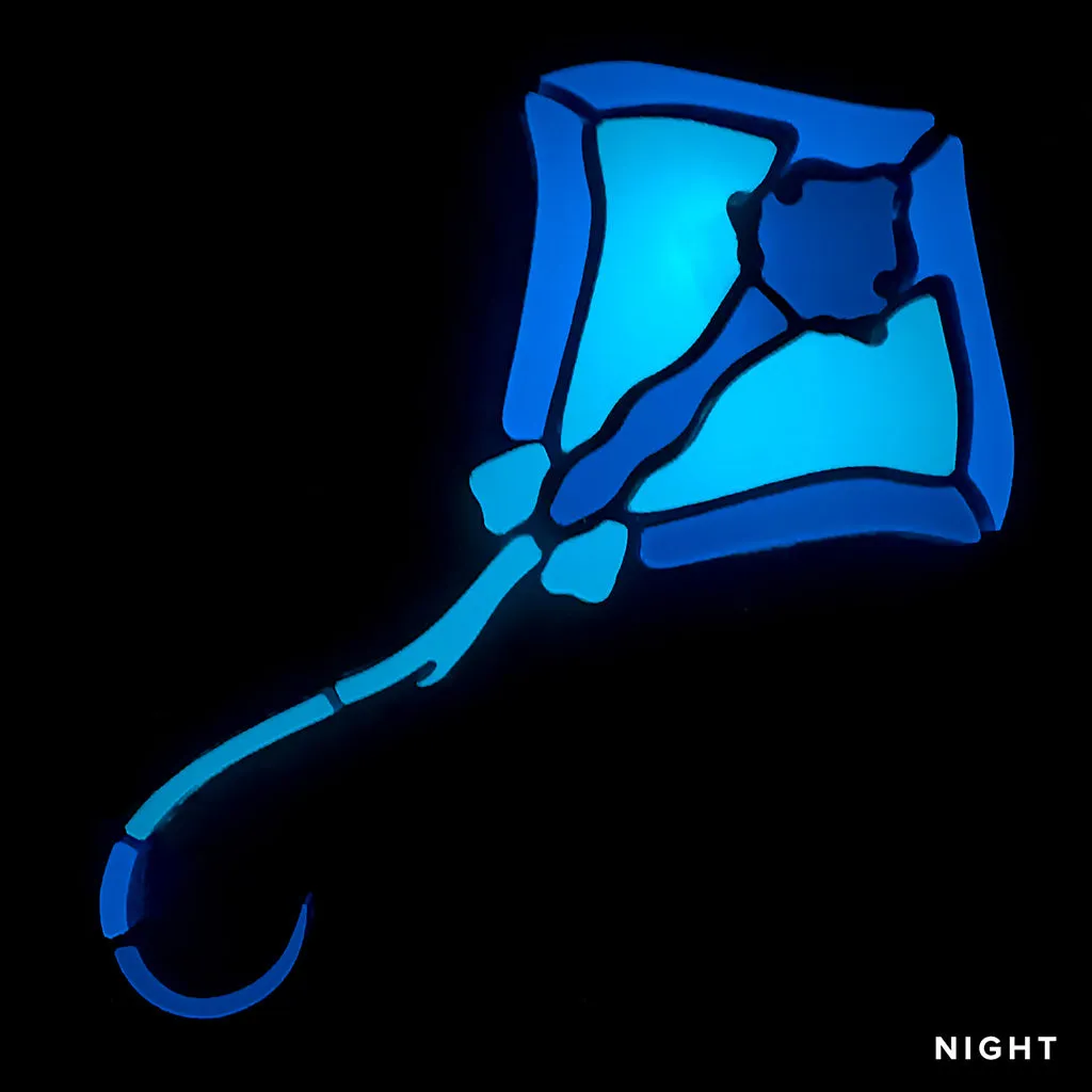 Stingray #1, Small - Glow in the Dark Pool Mosaic