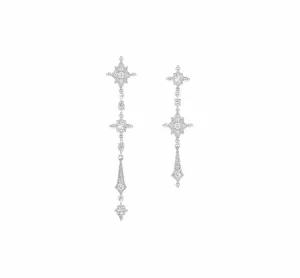 Stone Stella white gold earrings