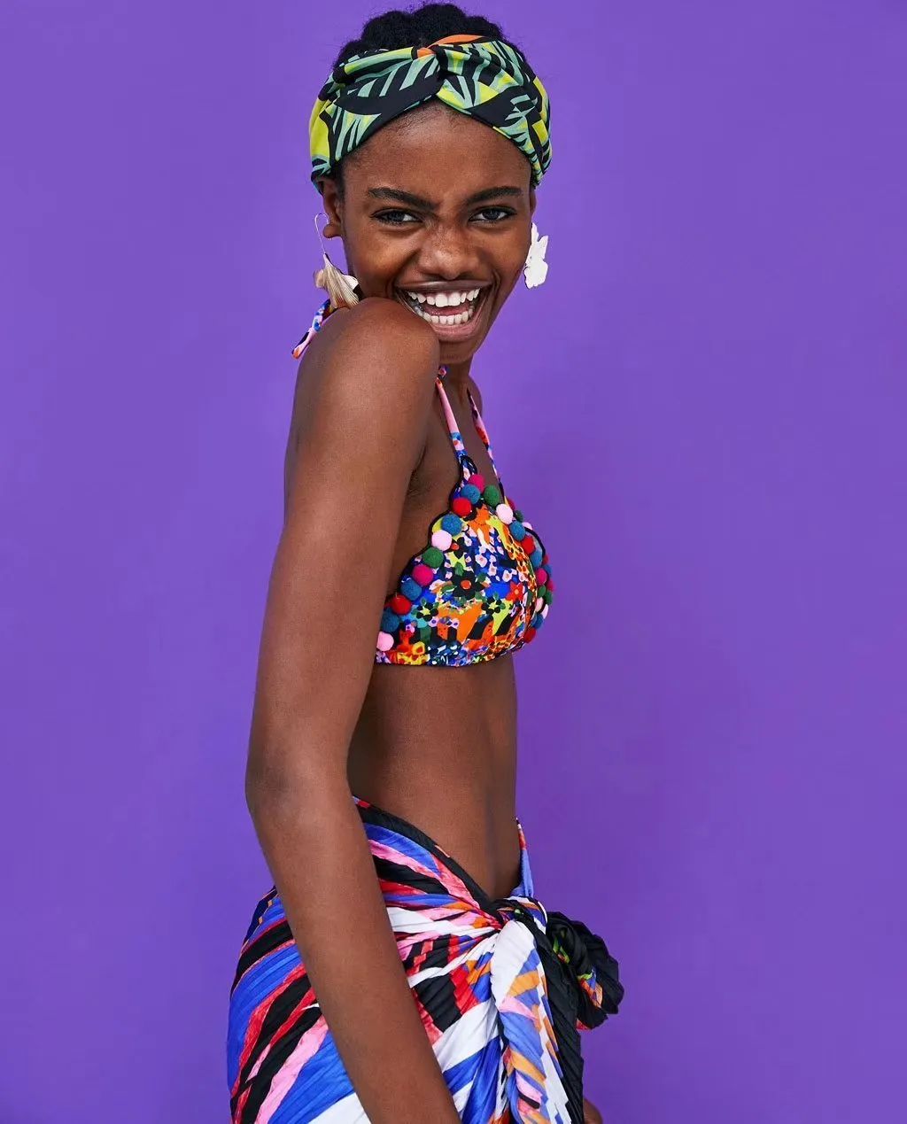 Summer Printed Elastic Headwear Hair Accessories