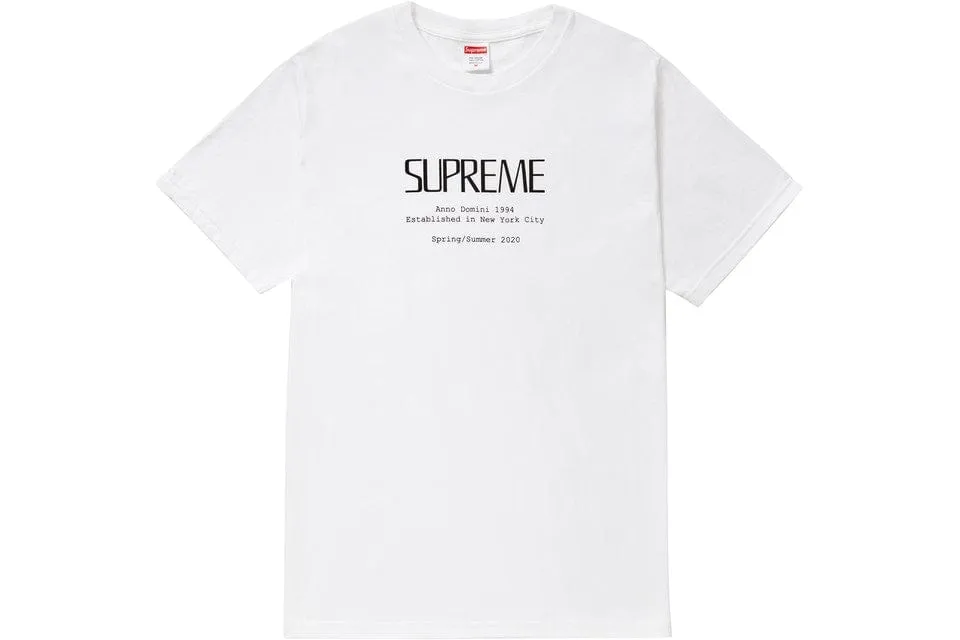 SUPREME ANNO DOMINI TEE WHITE