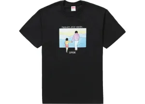 SUPREME HEAVEN AND EARTH TEE BLACK