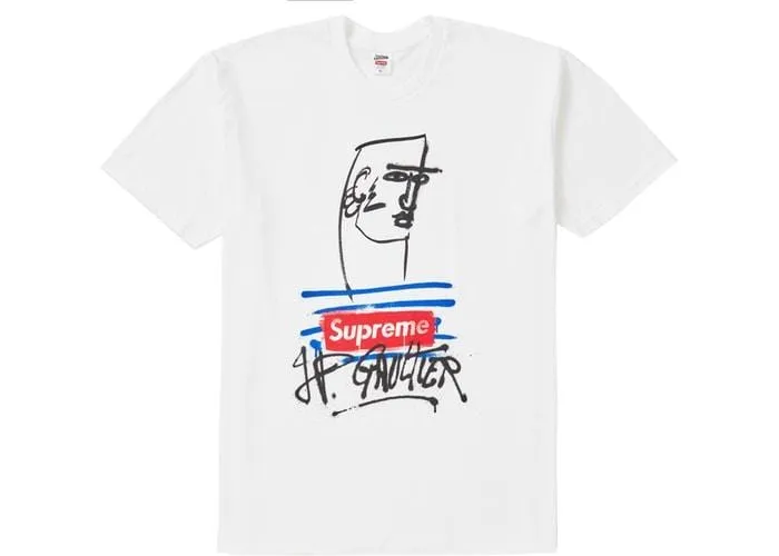 SUPREME JEAN PAUL GAULTIER TEE WHITE