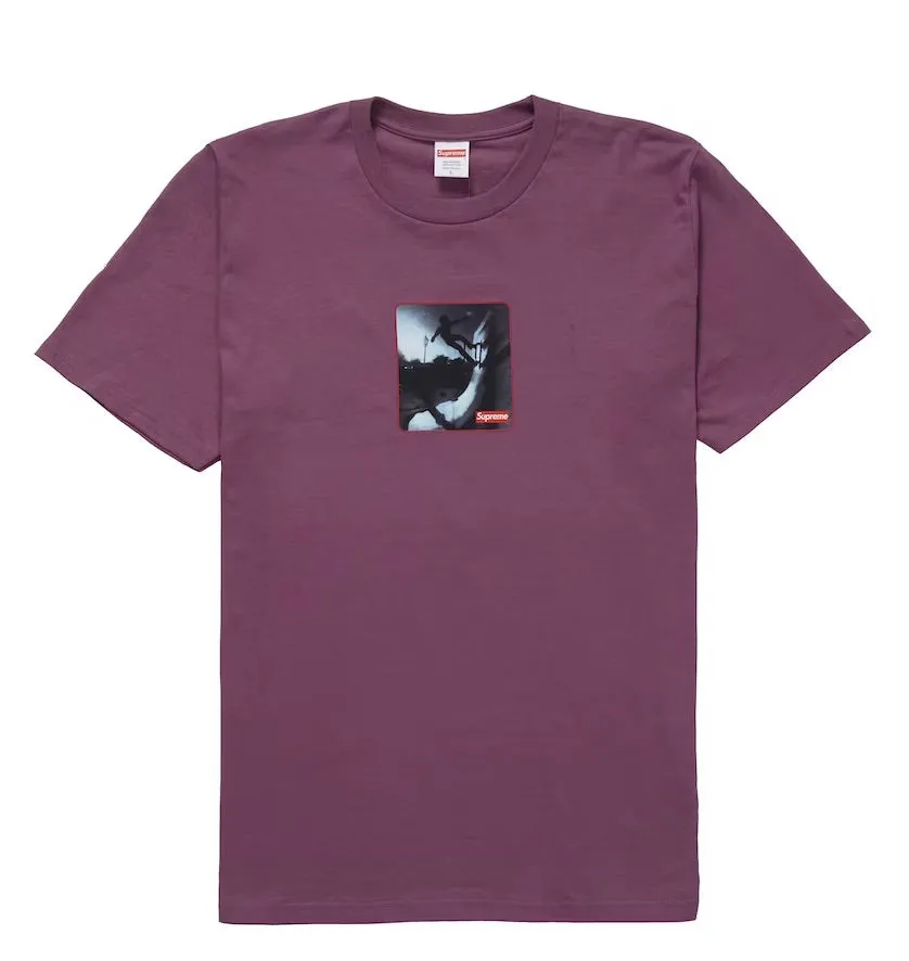 SUPREME SHADOW TEE PLUM