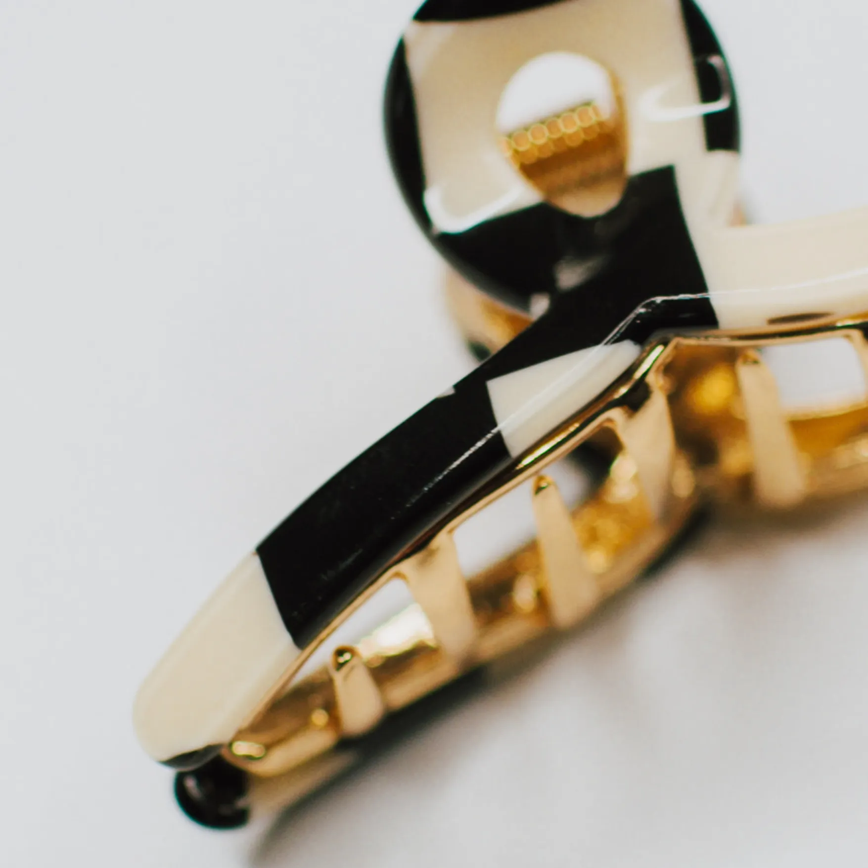 Tiny Gold Loops Hair Claw Clips 2-Pack