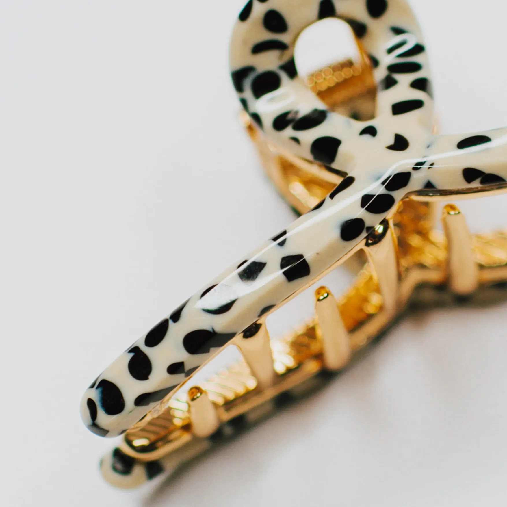 Tiny Gold Loops Hair Claw Clips 2-Pack