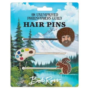 Unemployed Philosophers Guild Hair Pins - Bob Ross