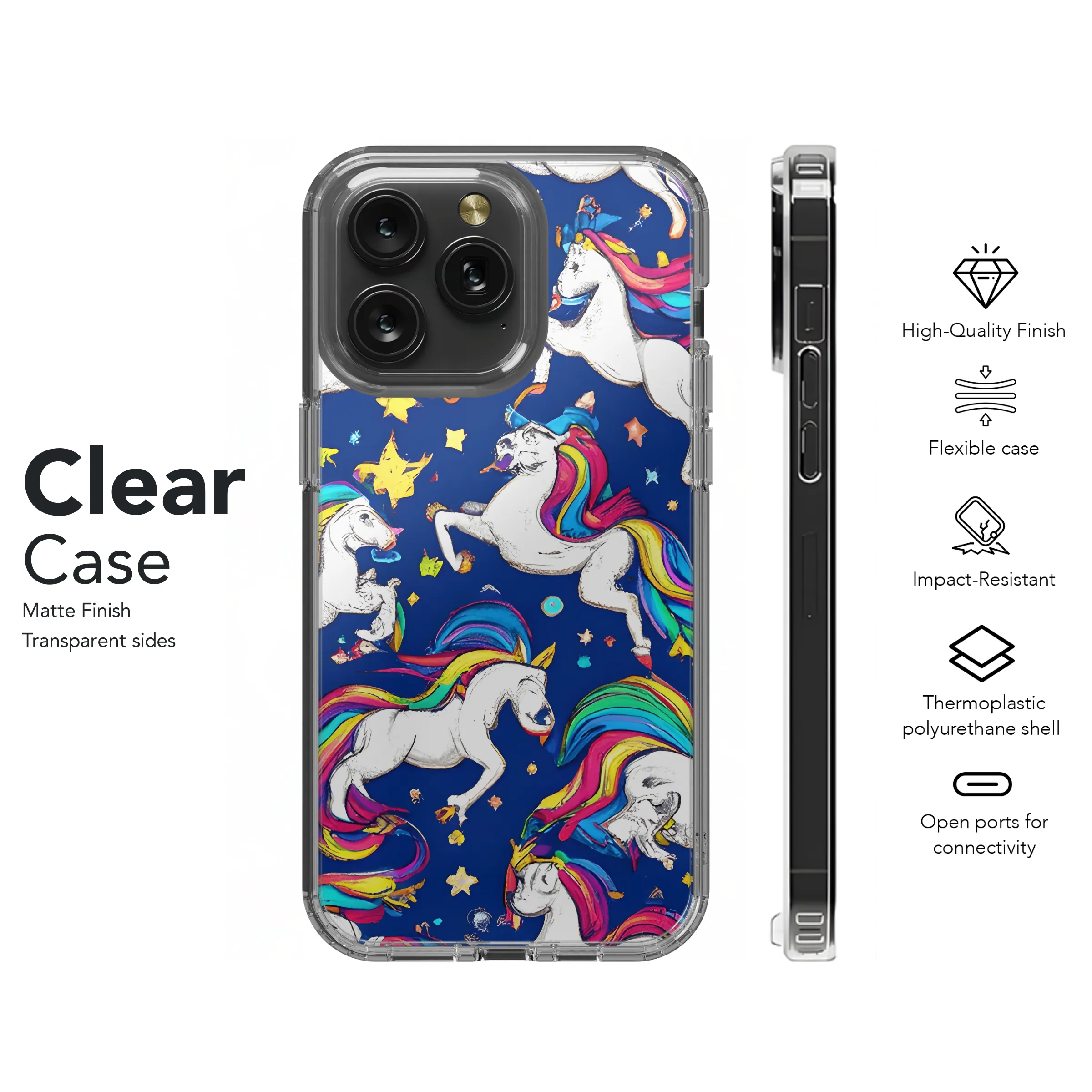 Unicorn Tile for Phone Case iPhone Samsung Cover Pixel 3289