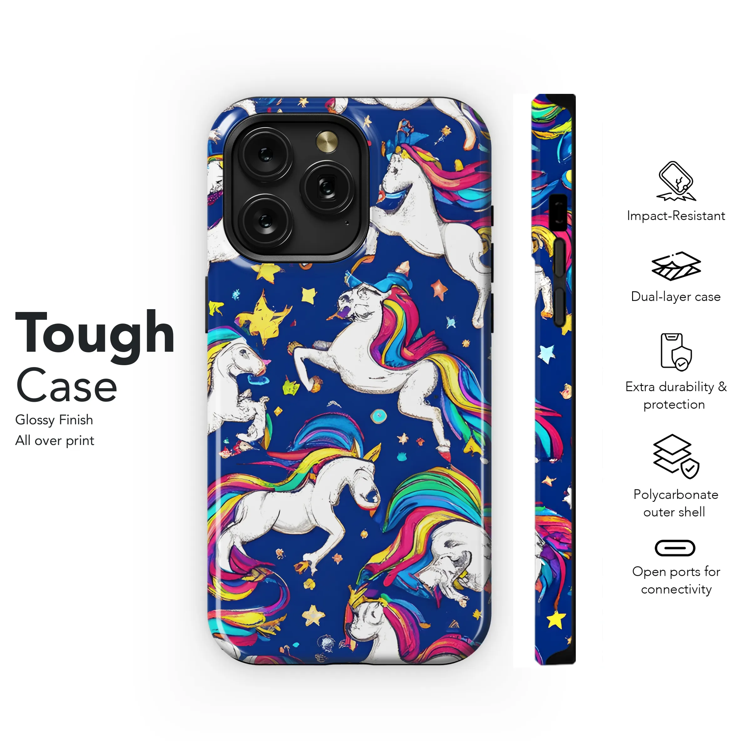 Unicorn Tile for Phone Case iPhone Samsung Cover Pixel 3289
