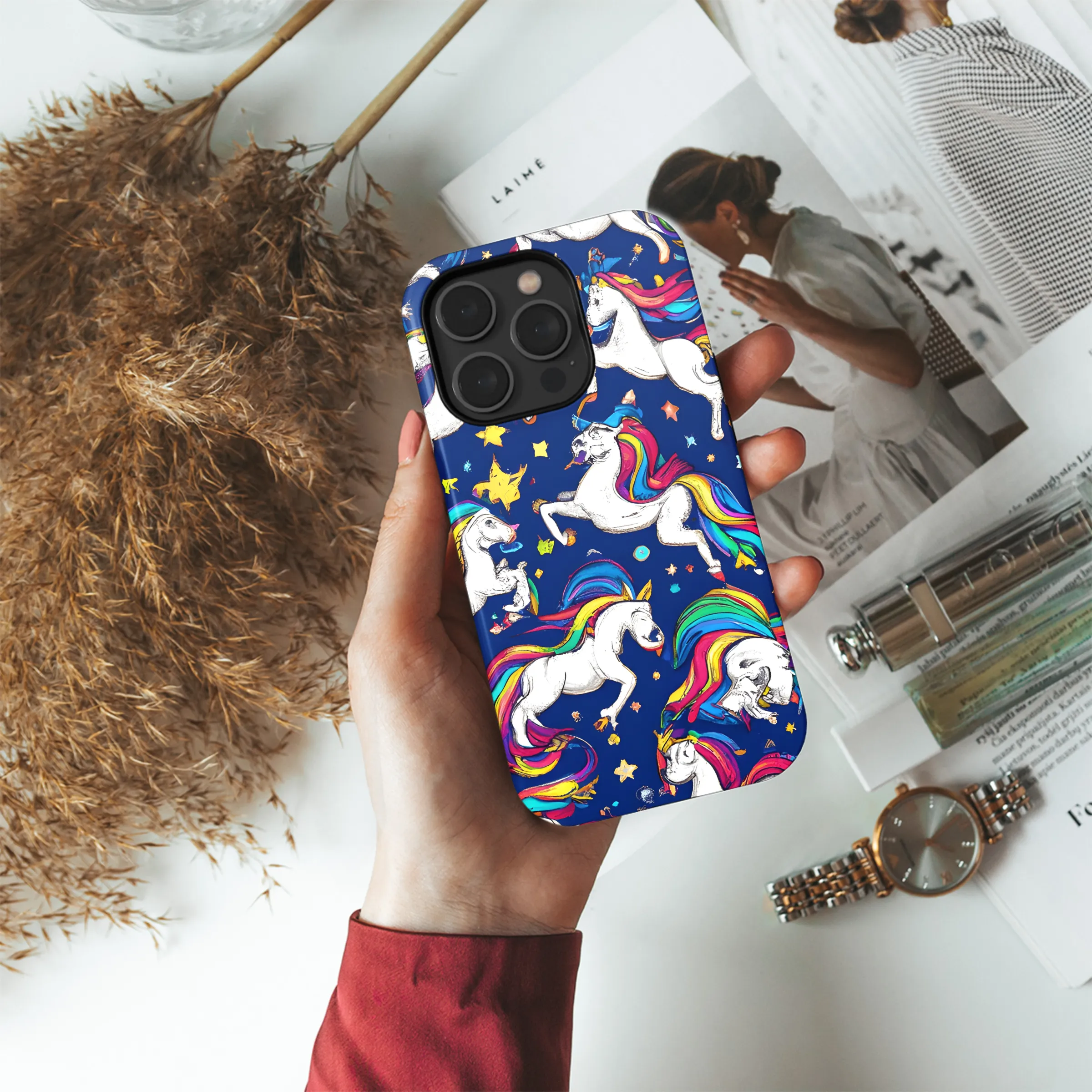 Unicorn Tile for Phone Case iPhone Samsung Cover Pixel 3289