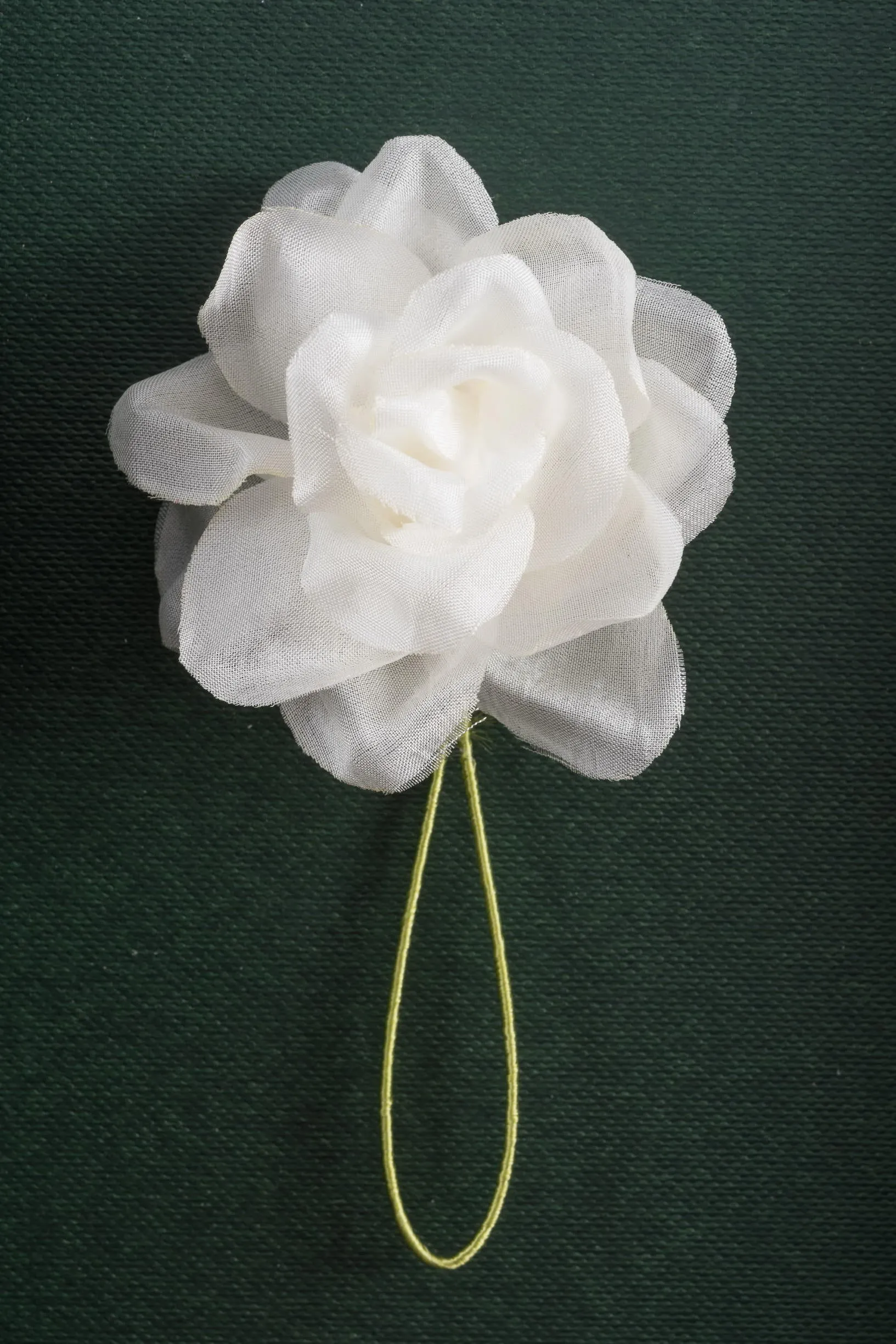 White Spray Rose Boutonnière Flower