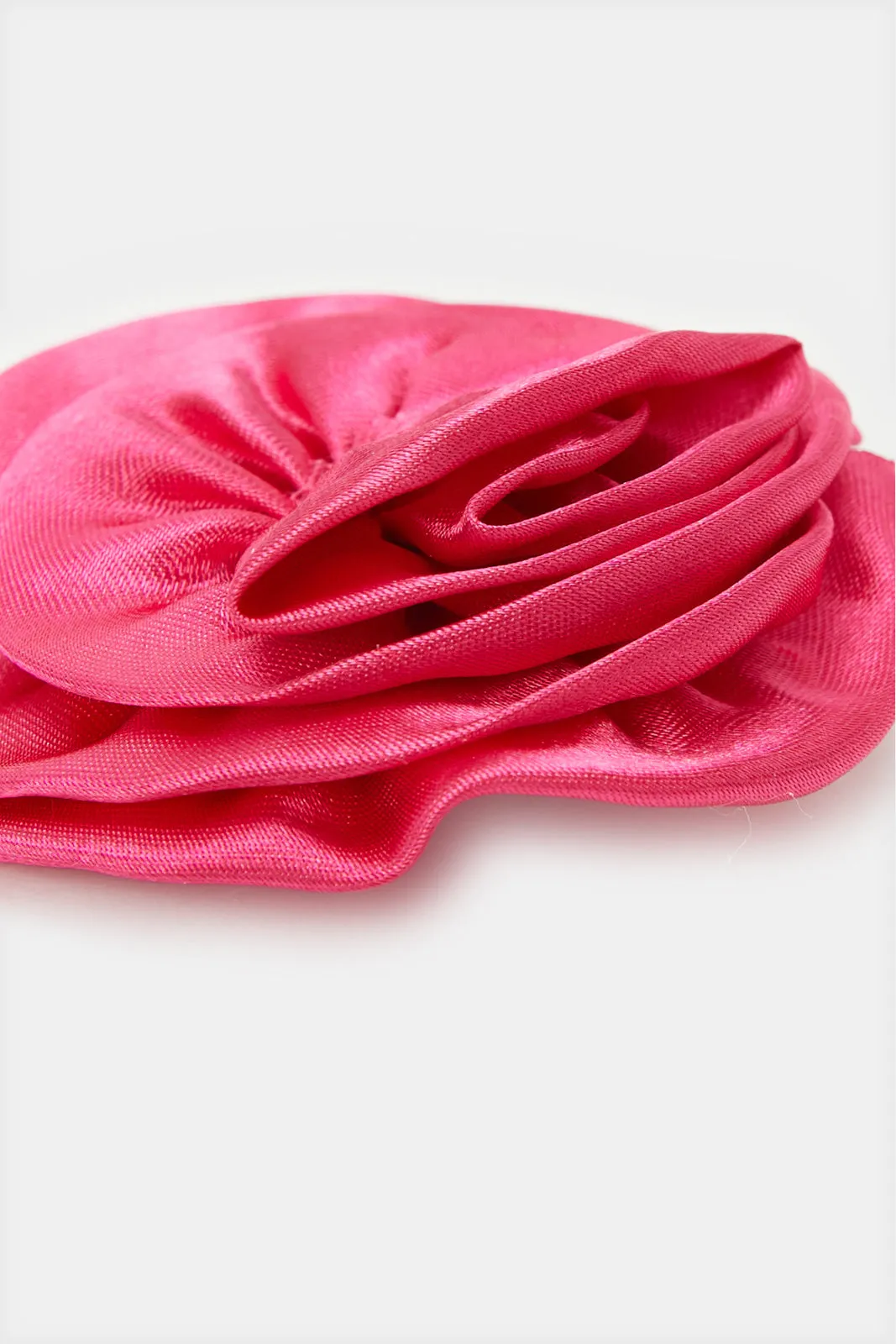 Women Fuchsia Embellished Hair Clip